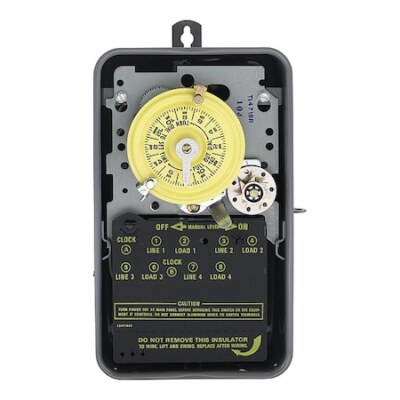 Intermatic T1471br Electromechanical Timer,24 Hour,4Pst