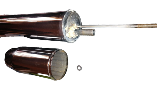 28mm HerculesSachs  Auspuff mit abnehmbarer Endkappe 65mm Durchmesser 65 cm lang - Bild 21 von 24