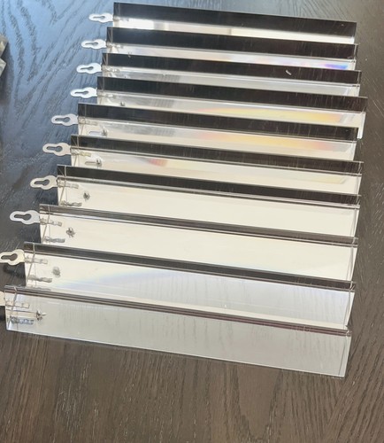 Lot of 10 Restoration Hardware 7-7/8 Glass Bar Chandelier Odeon Prisms Mint