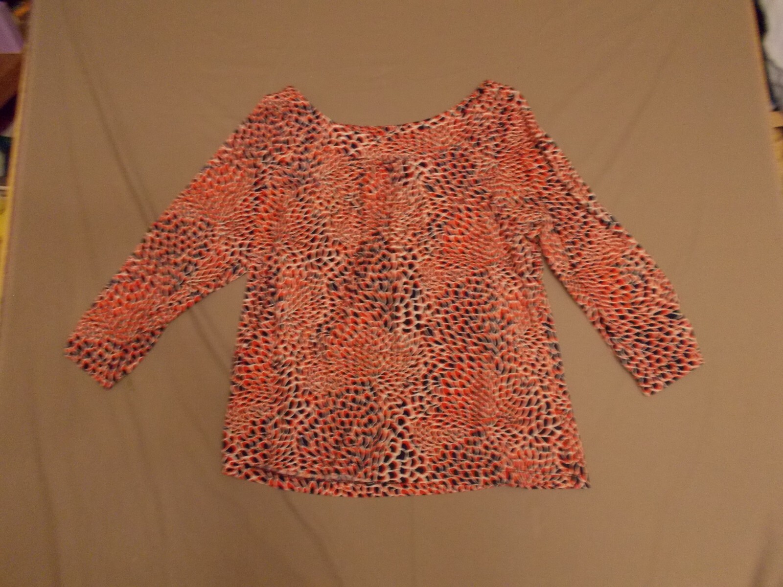 Ruby Rd Womens Blouse Large Pullover Colorful red… - image 1