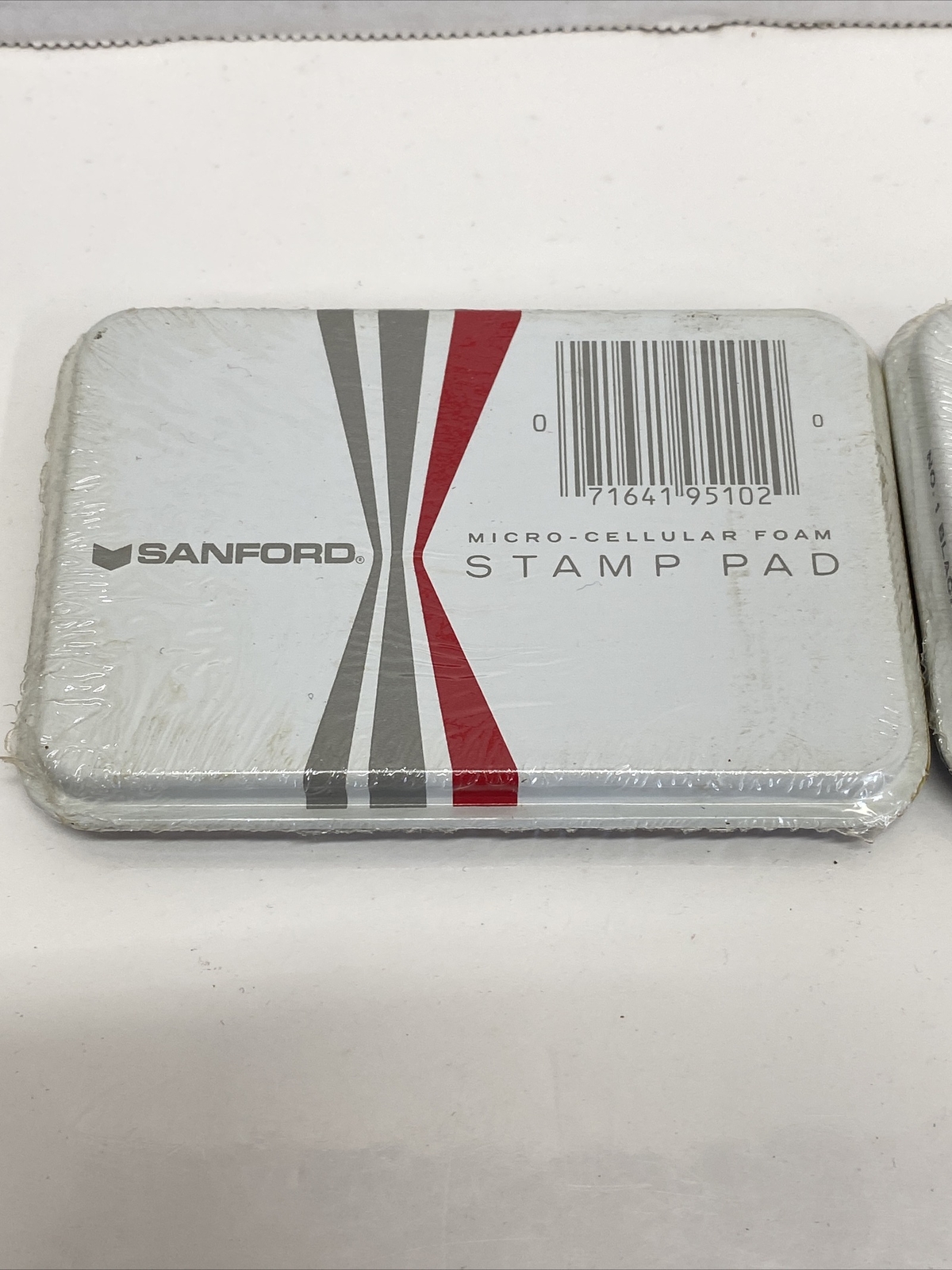 VINTAGE New Sanford Micro Cellular Foam Stamp Pad Black Ink Made In USA