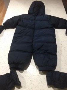 baby snowsuit with feet