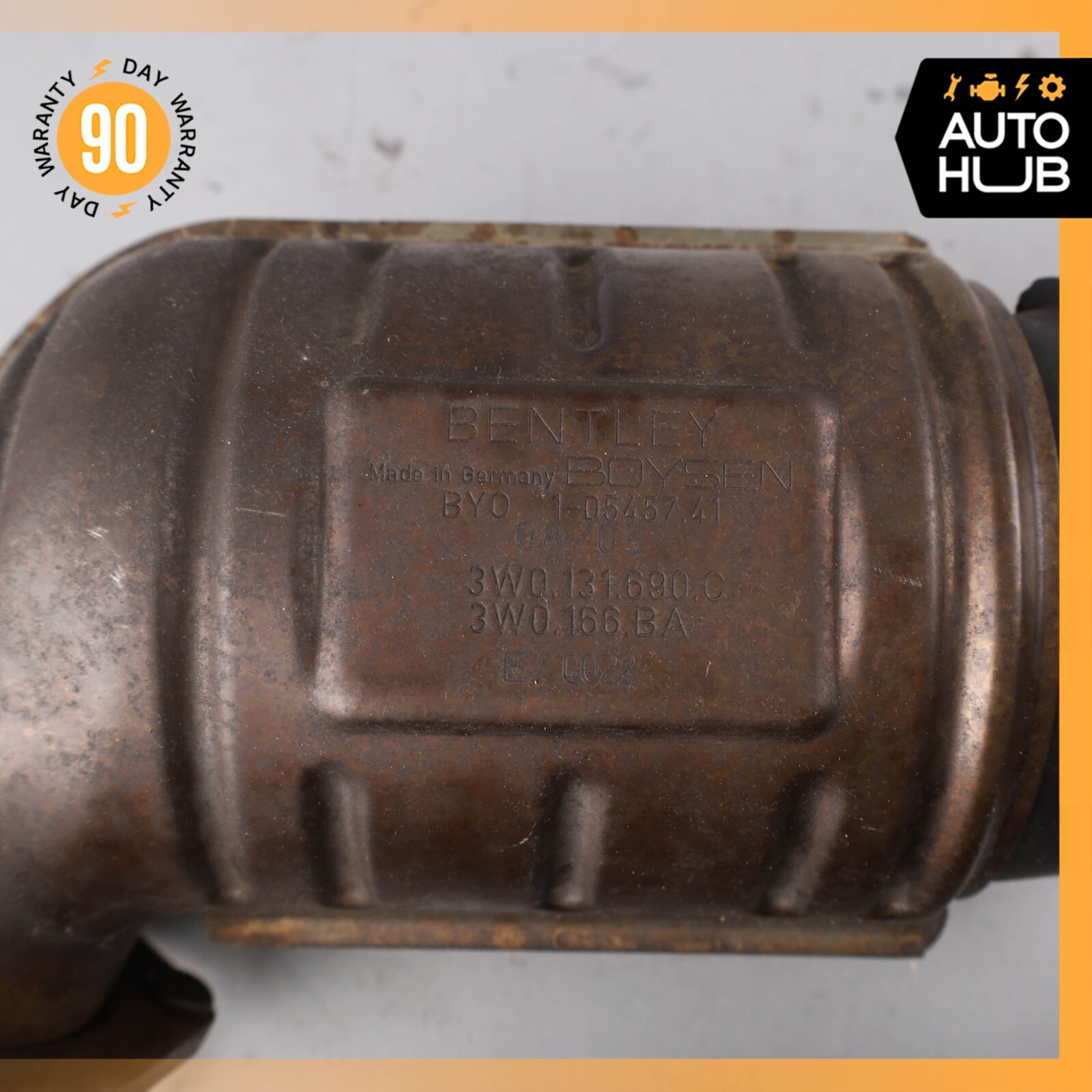 03-06 Bentley Continental GT Flying Spur Exhaust Downpipe Left & Right Set OEM