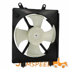 A/C Cooling Fan Assembly of Condenser Radiator For 2001-2005 Honda Civic 1.7L