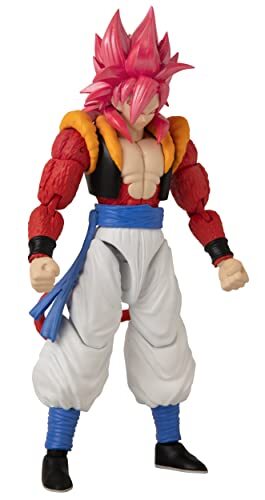 Figura de acción Super Saiyan 4 Gogeta Dragon Stars con manos intercambiables - Imagen 5 de 8