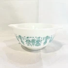 441 PYREX Amish Print Rooster Turquoise on White 1 1/2 QT Bowl