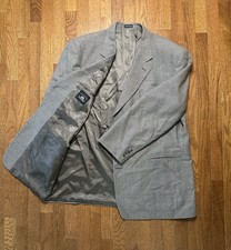Options Stafford Men s Blazer 50L Silk Wool Blend Tan Tweed 3 Button Sports Coat