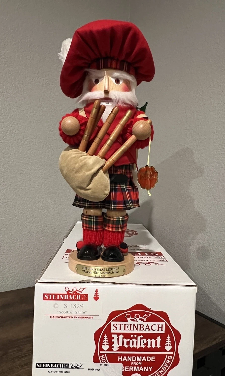 Steinbach Nutcracker, Duncan The Scottish Santa Limited Edition S1829 4868/7500