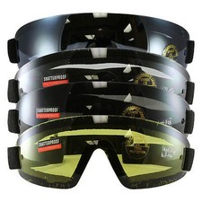 4 Set Birdz Wing SkyDiving Motorcycle Goggles UV400 YELLOW SMOKE BLUE CLEAR