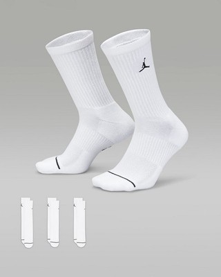 Nike Jordan Everyday Unisex Sportsocken 3er Pack Weiß/Schwarz