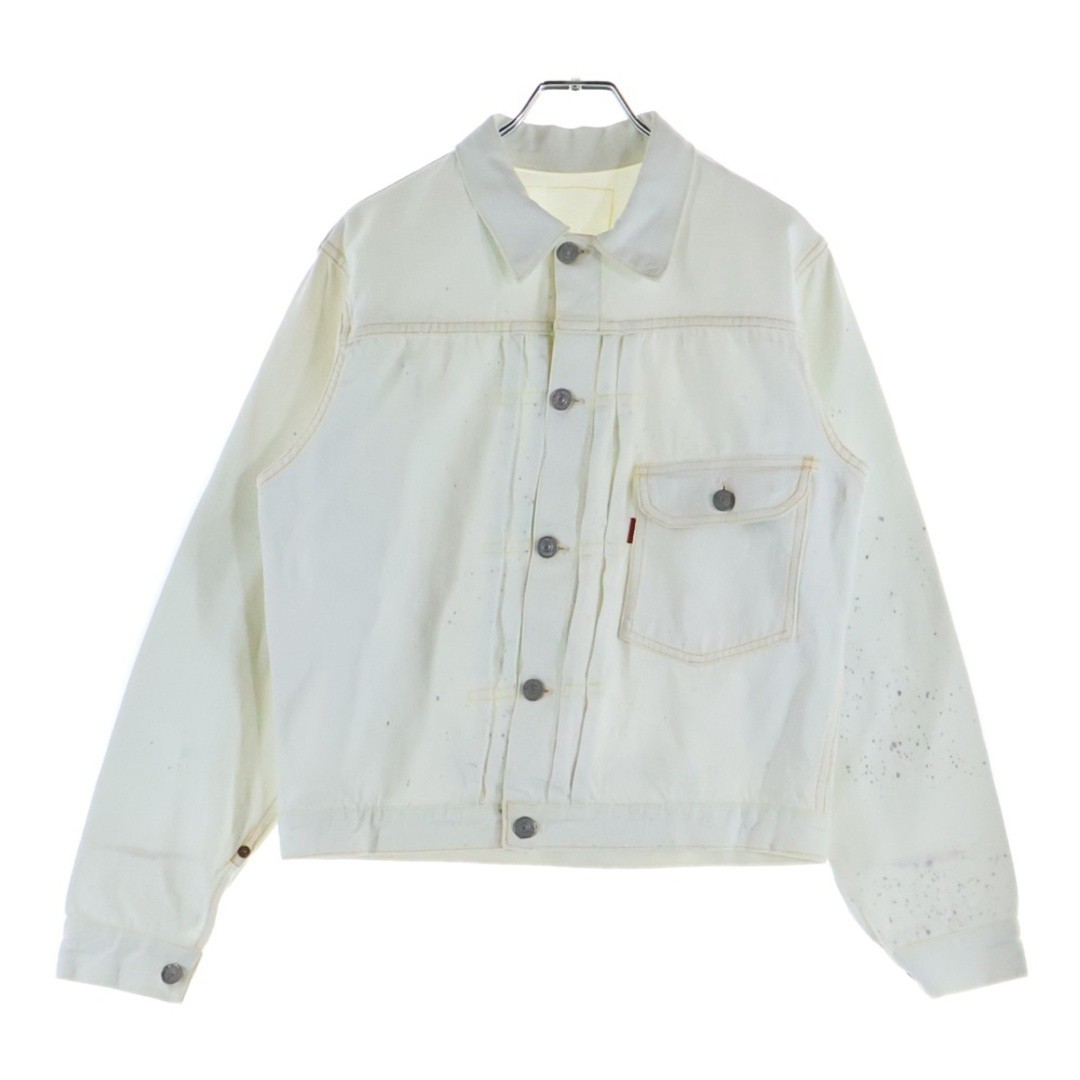 Levi's 50s 506XX 1st VINTAGE DENIM JACKET Bleached-dyed Slide Buckle Single Used