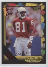 1991 Wild Card 20 Stripe Randal Hill #18 Rookie RC 0h1. rookie card picture