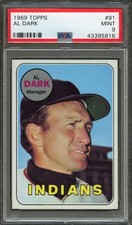 BB - 1969 - TOPPS - #91 - AL DARK - PSA 9 (MINT)