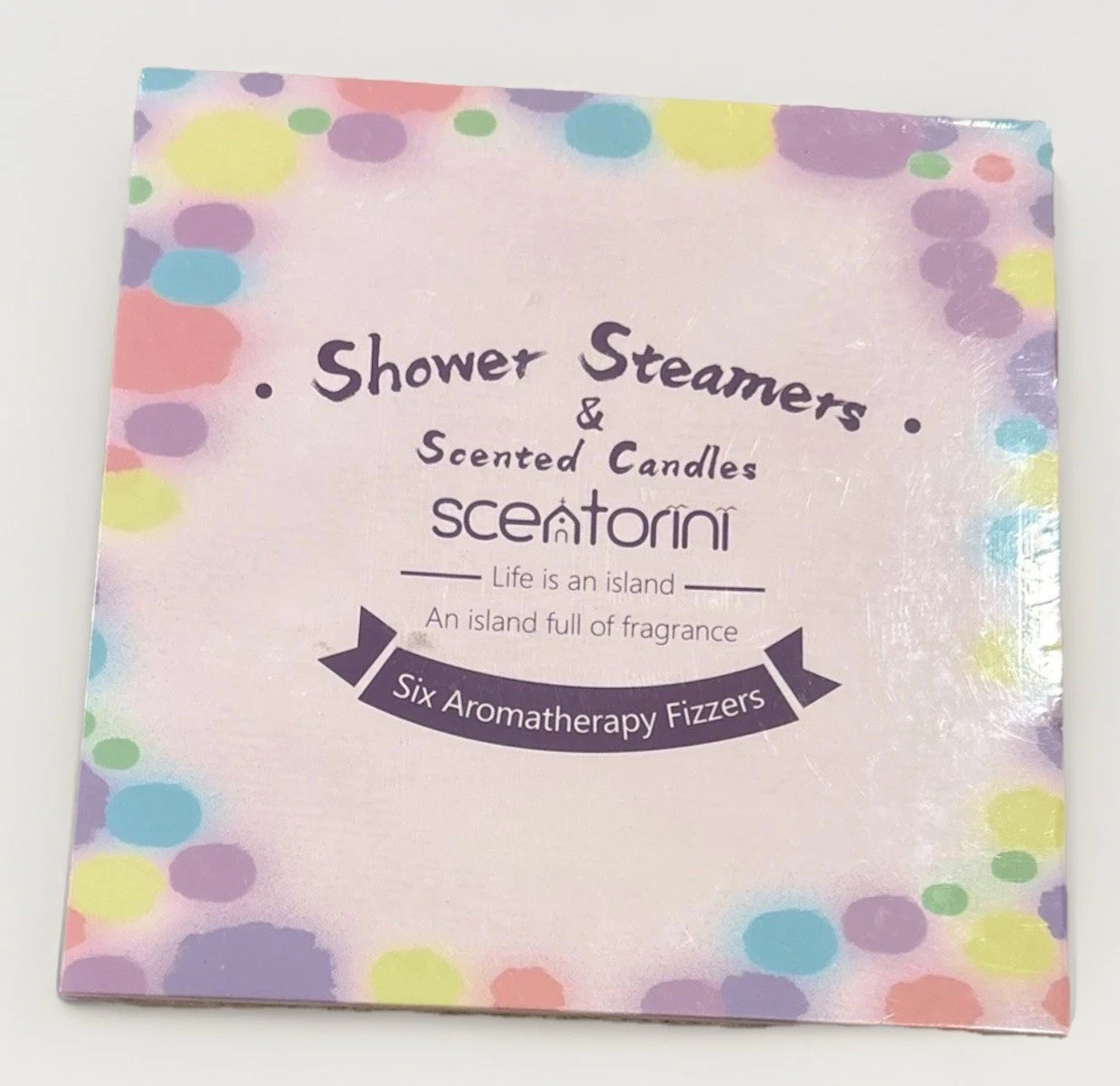 Scentorini Shower Steamers Aromatherapy 6 Fizzers & 3 Candles NEW