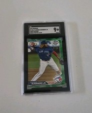 2019 Bowman Vladimir Guerrero Jr RC Topps Holiday Green Festive /99 SGC 9