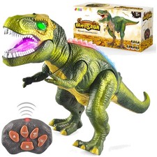 LED Light Up Walking Dinosaur Toy with Roaring Sound