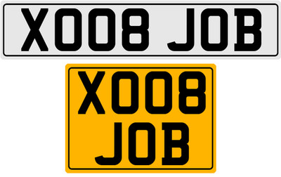 XO08 JOB DELIVERY DRIVER COURIER PRIVATE NUMBER PLATE WORK USE UK
