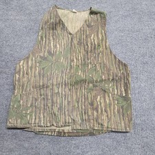 Realtree Vest Mens XL Camo Vintage Hunting Game Pocket Made in USA