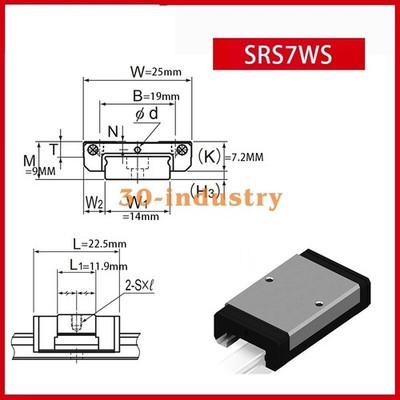 1Pcs New   guide slider SRS7WS *tm