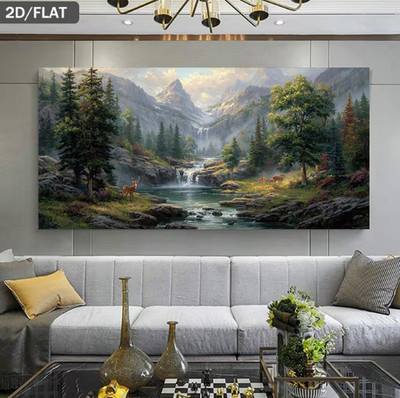 2D Flat 1 Stück 39.37 X 78.74In/100Cm X 200Cm Rahmenlose