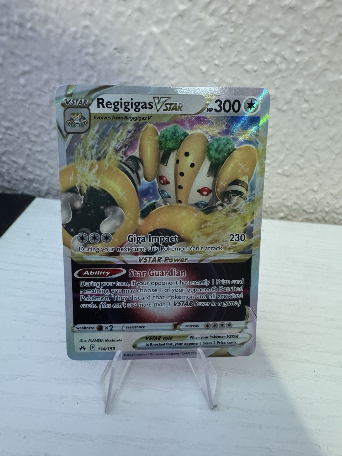 Regigigas VStar 114/159 NM Pokemon EN SWSH Crown Zenith NM