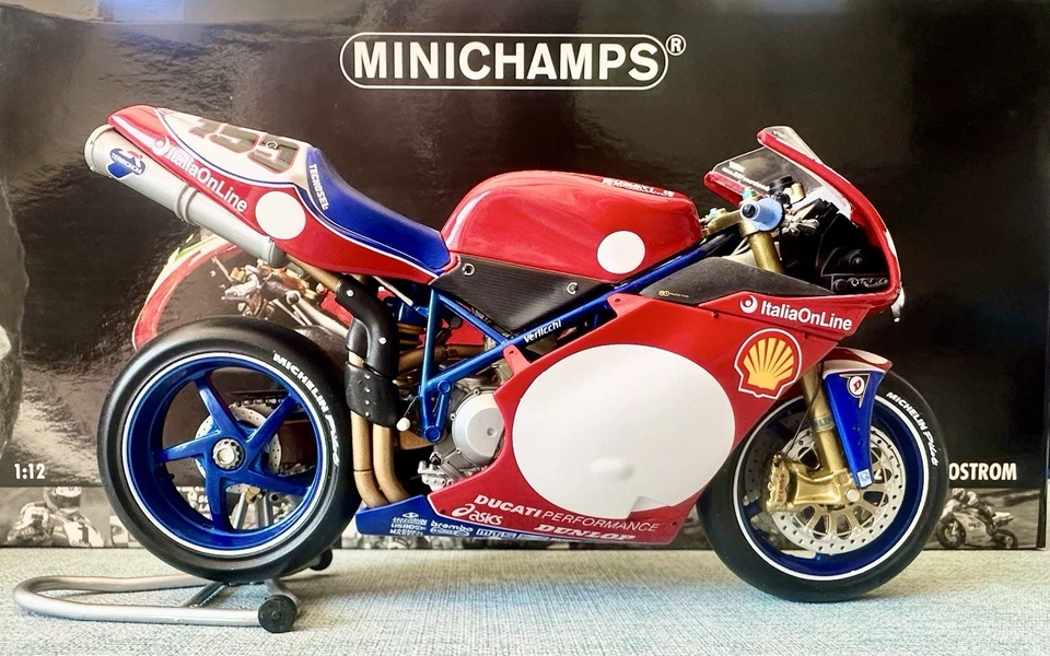 MINICHAMPS 1:12 - DUCATI 998 R SUPERBIKE - 2002 - BEN BOSTROM - BRAND NEW - Image 2 of 4