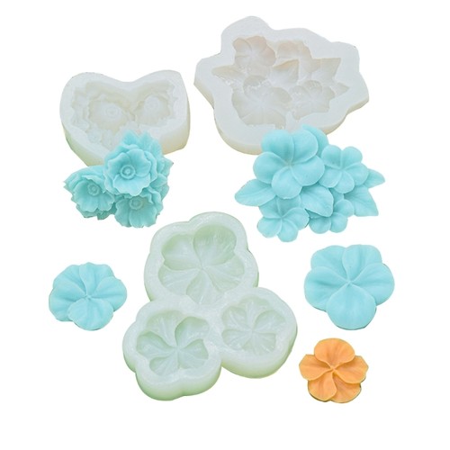 2 Moldes De Silicona En Forma De Rosa + 2 Pipetas JYNVO - Para Chocolate, Pasteles, Jabón Y Velas | Ideal Para San Valentín Y Regalos Creativos