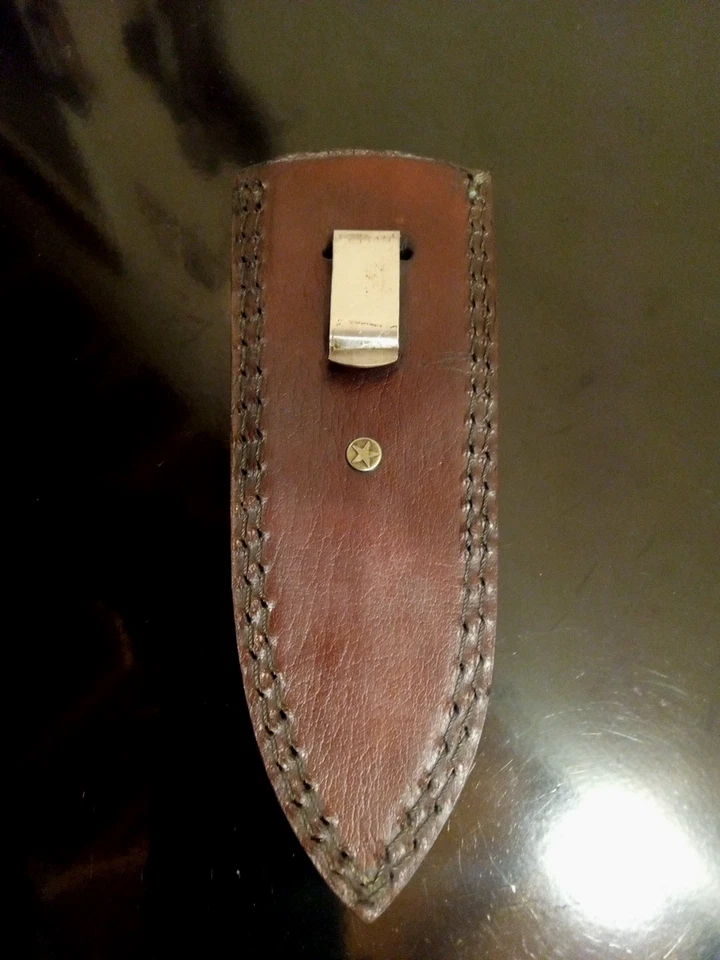 DAGA DE CUERO GRANDE BOTA/CINTURÓN-clip funda 7,5""L X 3""W.  Hecho a mano y equipado. Foto 3 de 4