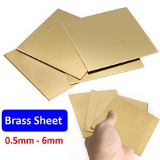 Brass Sheet Plate Guillotine Offcuts - 0.5mm To 6mm - Various Multiple Sizes