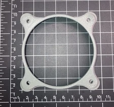 80mm to 70mm Fan Adapter Flow Converter PC Mod Custom Panel Hose Mount Flange