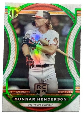 2023 Topps Tribute Green /99 Gunnar Henderson Rookie RC #99 MLB Orioles