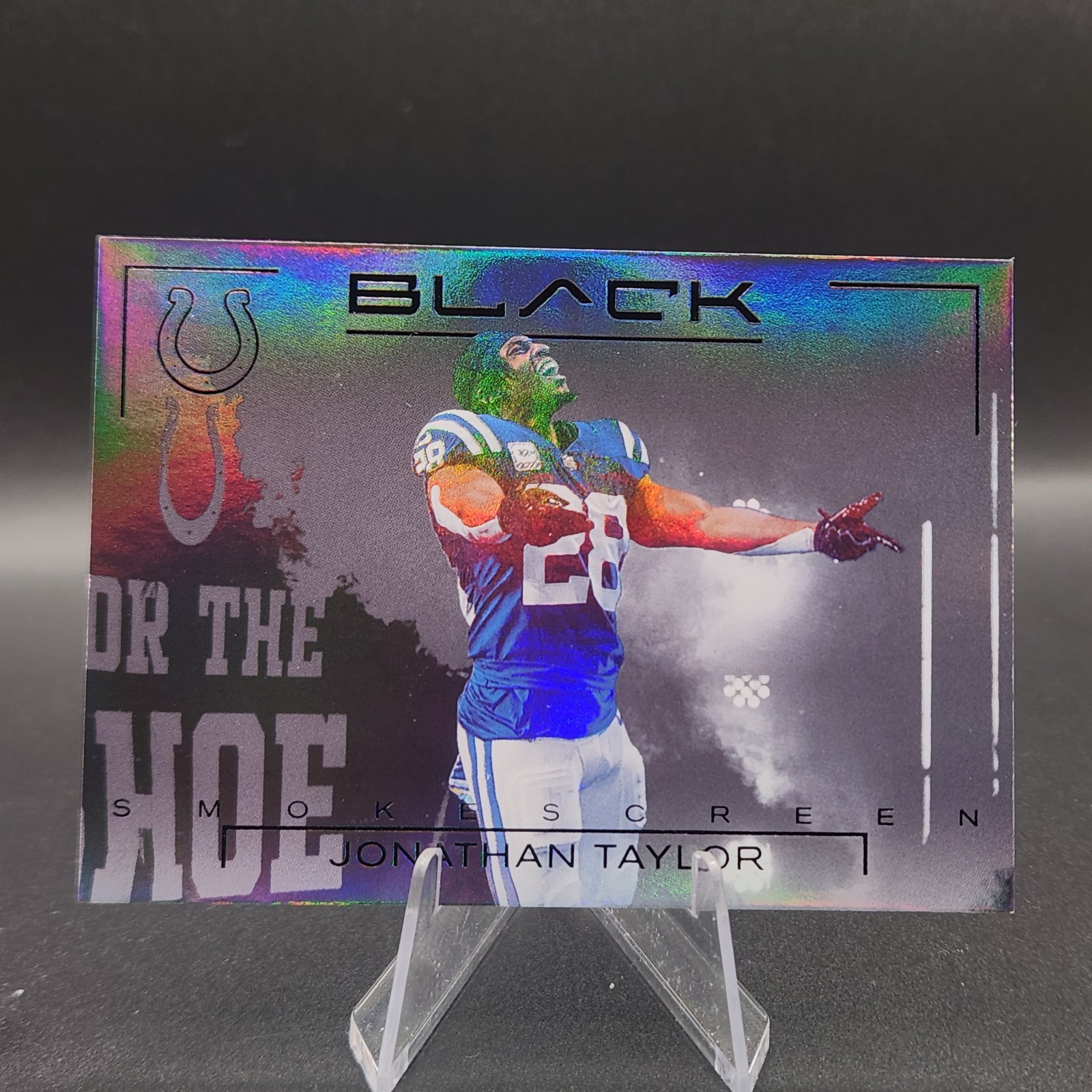 2025 Panini Black JONATHAN TAYLOR Smokescreen Case Hit Indianapolis Colts #20 A
