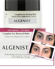 Algenist Complete Eye Renewal Anti-Wrinkle Balm Alguronic Acid Bags Circles .5oz