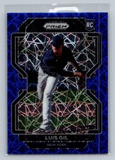 2022 Panini Prizm #165 Luis Gil Blue Velocity Prizm