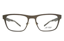 J.F. Rey Eyeglasses Frames JF2599 0707 Brown Matte Ribbed Textured 53-18-130