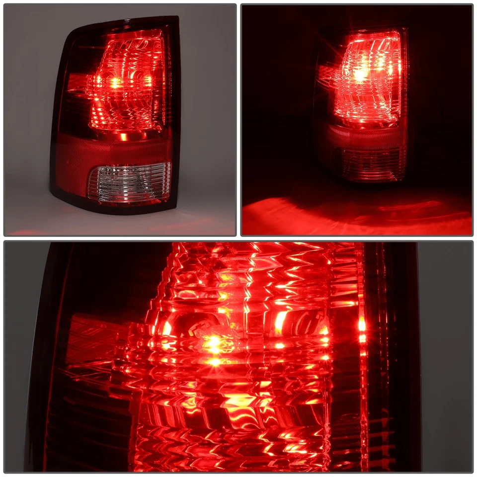 Lente vermelha para 2009-2024 Ram 1500 2500 3500 esquerda/lado do motorista lanterna traseira - Imagem 3 de 4