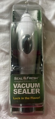 Kitchen Advance Seal N Fresh Handheld Vacuum Sealer System &3 Reuseable Bags NEW