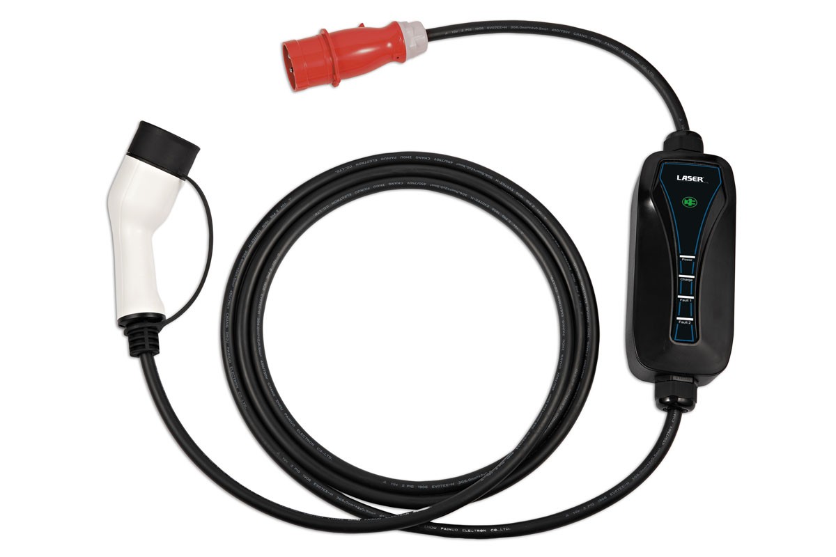 Laser Tools EV Charging Cable - Type 2 Female to Commando Plug (red) 16A Three P