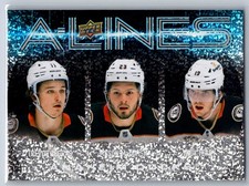 2024-25 Upper Deck Trevor Zegras / Mason McTavish / Troy Terry A-Lines #AL-1