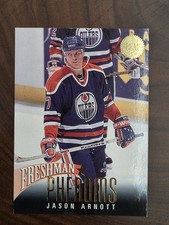 Jason Arnott 1993 Leaf Freshman Phenoms RC #7 Edmonton Oilers Rookie Card. rookie card picture