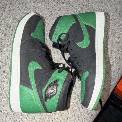 Nike Air Jordan 1 Retro High OG Pine Green 2.0 Black/Green Leather Sneakers