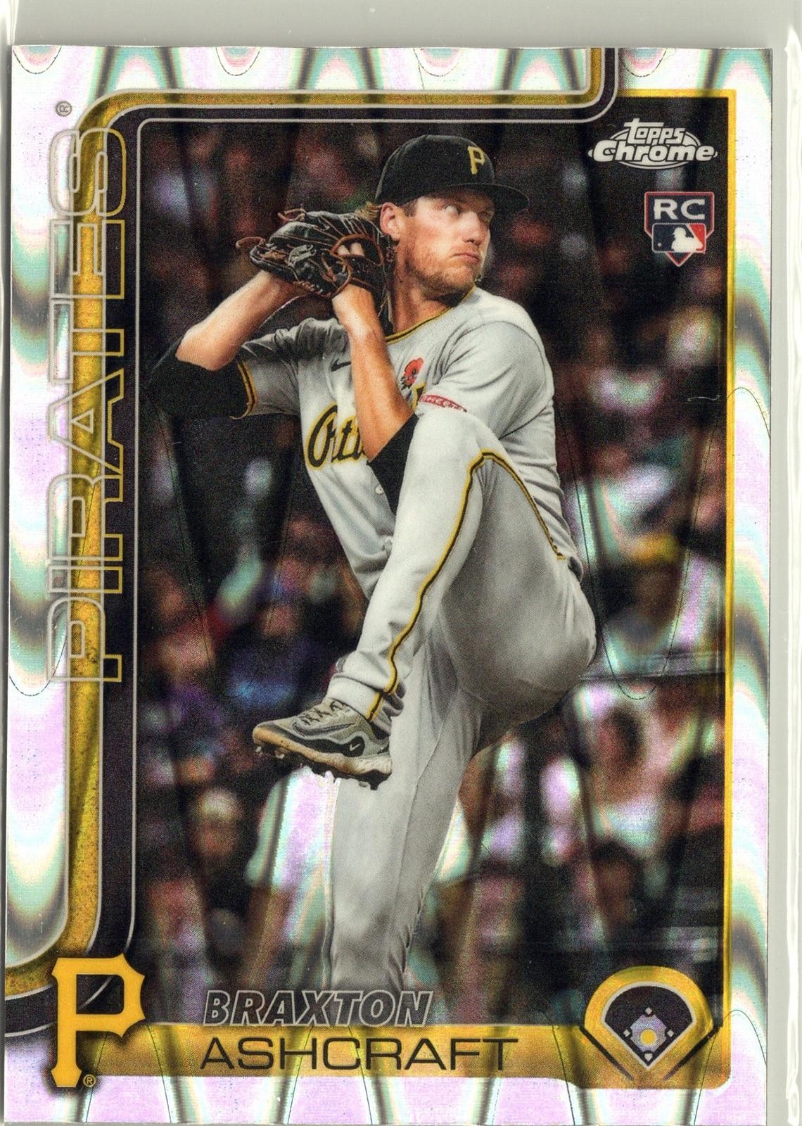 2025 Topps Chrome Update #USC142 Braxton Ashcraft RayWave Refractor