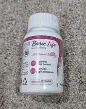 NutraBlast Boric Life Vaginal Suppositories 600mg | Supports Odor Control