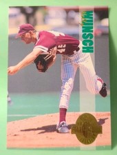 1993 Classic Four Sport Collection - Kelly Wunsch #305 (RC) - Milwaukee Brewers 