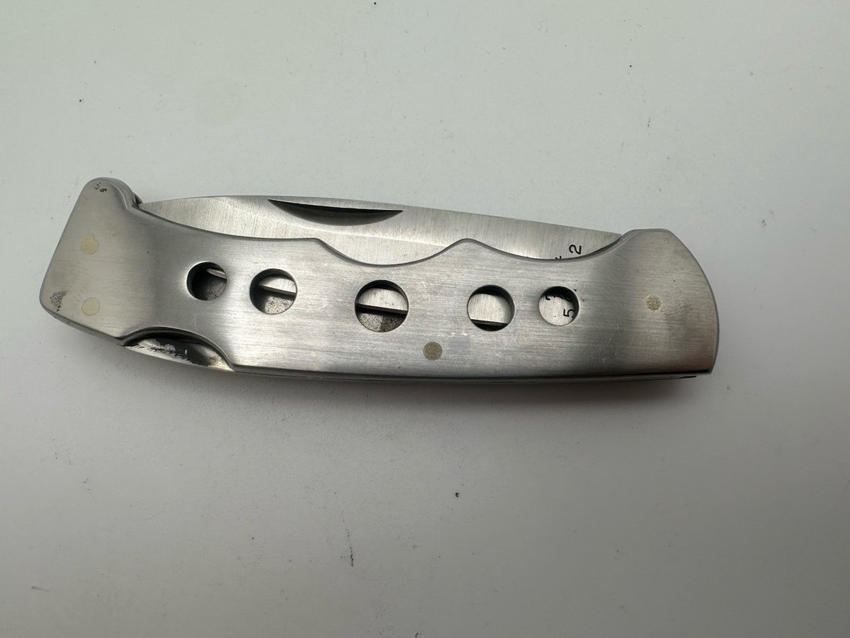 Vintage 1980s Fury Pocket Knife Japan 50052 Stainless Handle Great
