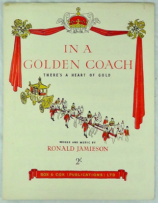 In A Golden Coach von Ronald Jamieson Klavier Gesang Noten Vintage Partitur