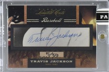 2011 Donruss Limited Cuts Cut Signatures 5/39 Travis Jackson (#d to 39) Auto rs4