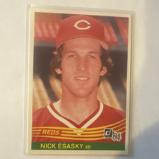 Donruss Nick Esasky 1984 Donruss Rookie Base Set #602 Cincinnati Reds Card
