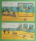 DR WHO 2004 NEW ZEALAND 2 FDC HEALTH STAMP BEACH SEMI POST S/S R79471