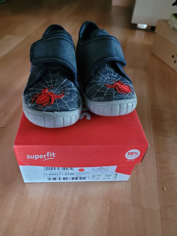 Hausschuhe Größe 27 Spinne Kleinkind Superfit  Originalverpackung